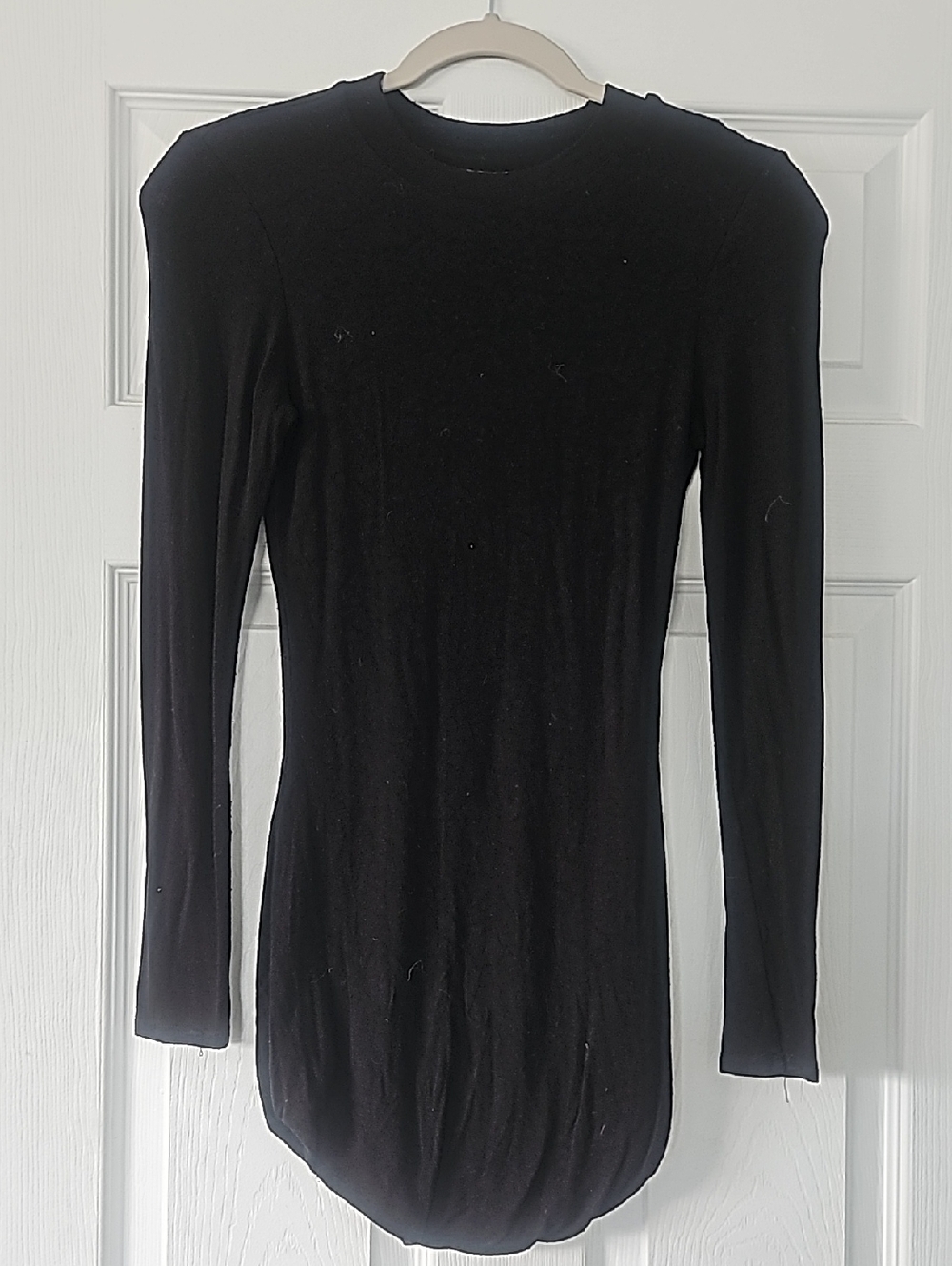 Fashion Nova Black Crewneck Top